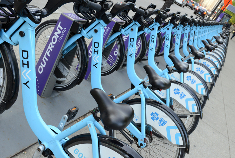 Neighborhood cluster of bike share stations providing area dominance