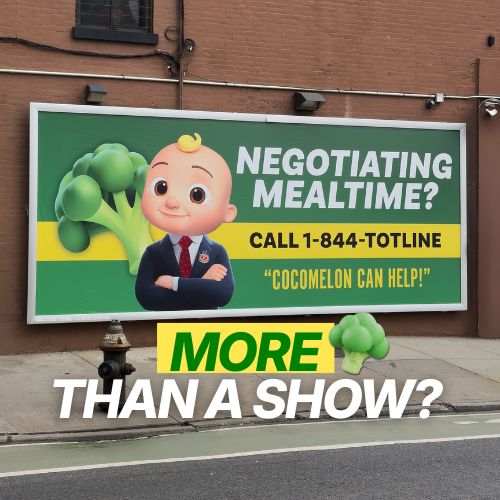 CoComelon Can Help: The OOH Parody With a Real “Totline” Hotline