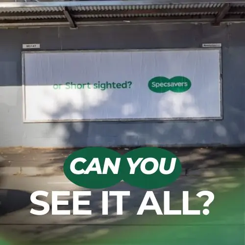 Specsavers Turns Australia’s Longest Poster Site Into A Giant Visual Joke