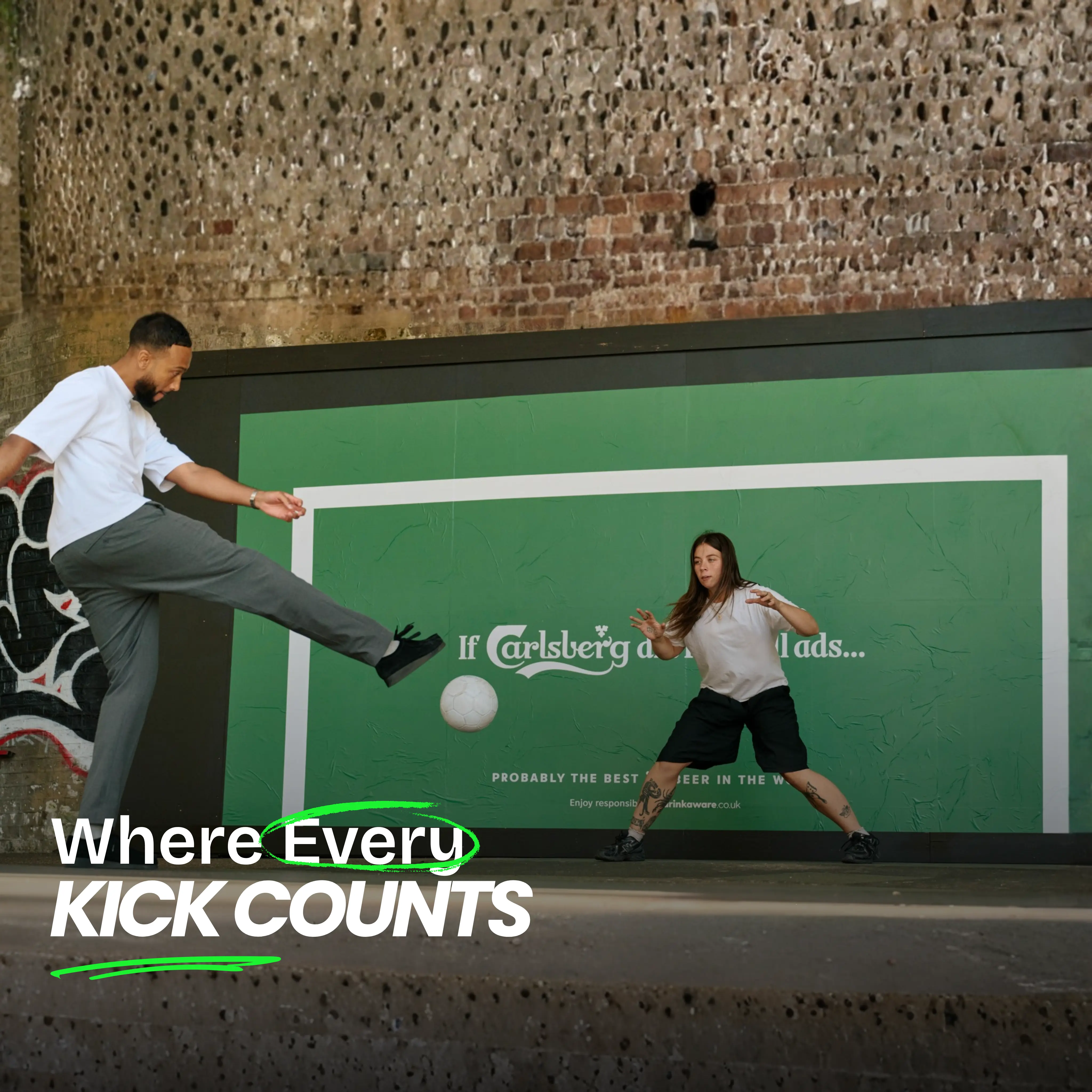 Carlsberg Goal Posters Transform OOH Into Playable Football