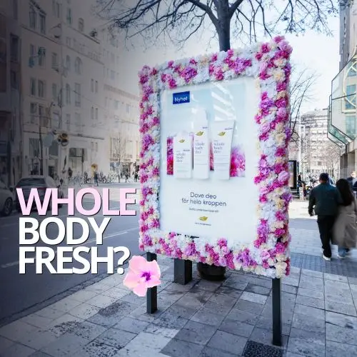 Dove Turns a City Into a Floral OOH Experience