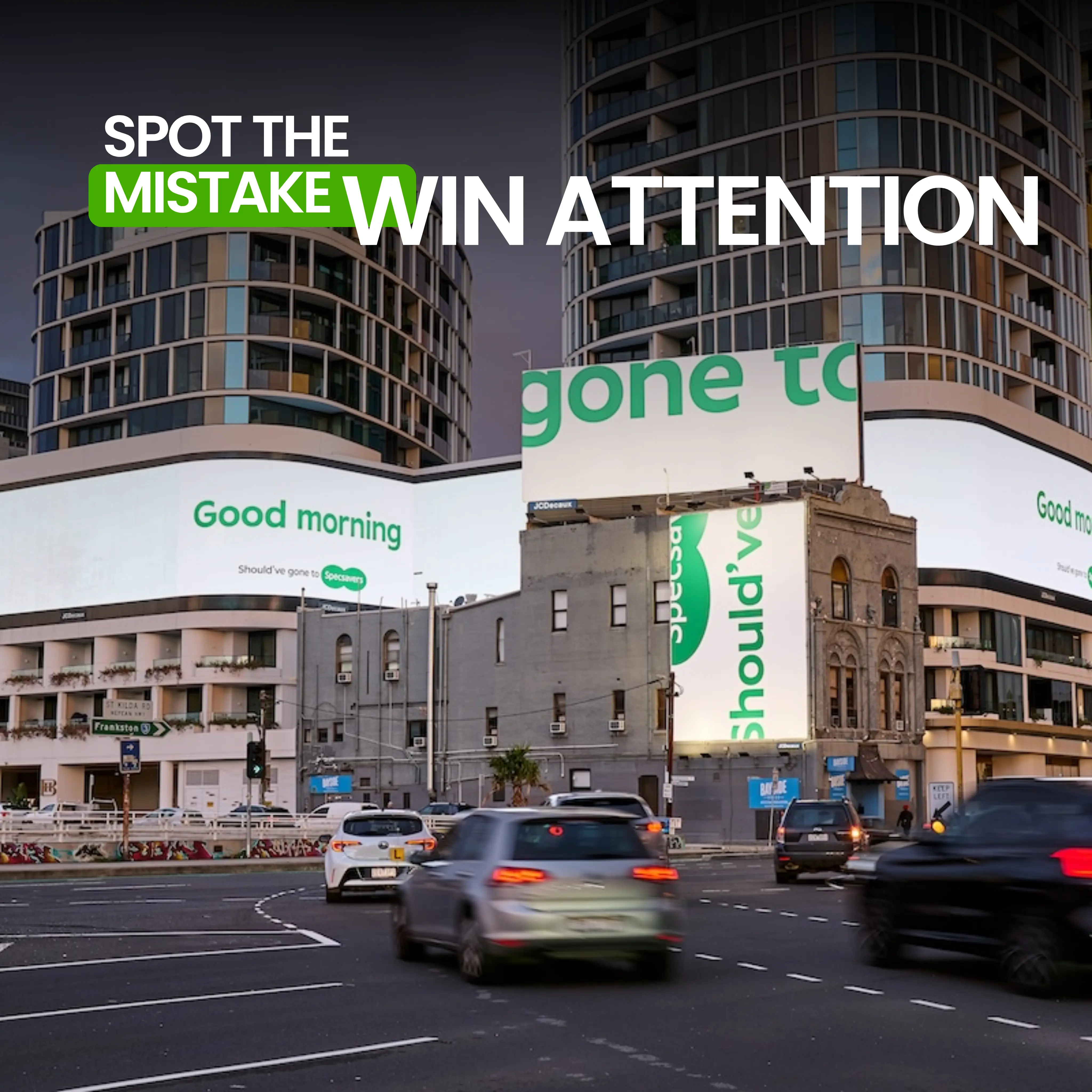 Specsavers Creates Giant 'Should've Gone To Specsavers' Billboard