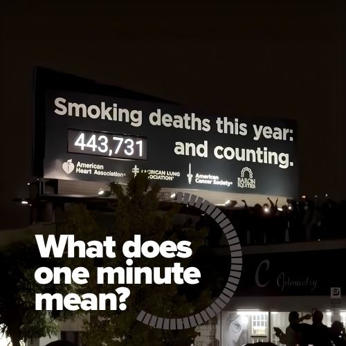 A Billboard That Counts Smoking Deaths Live