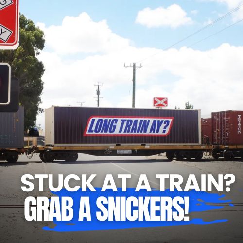Snickers Transforms Australian Train Into Moving Billboard