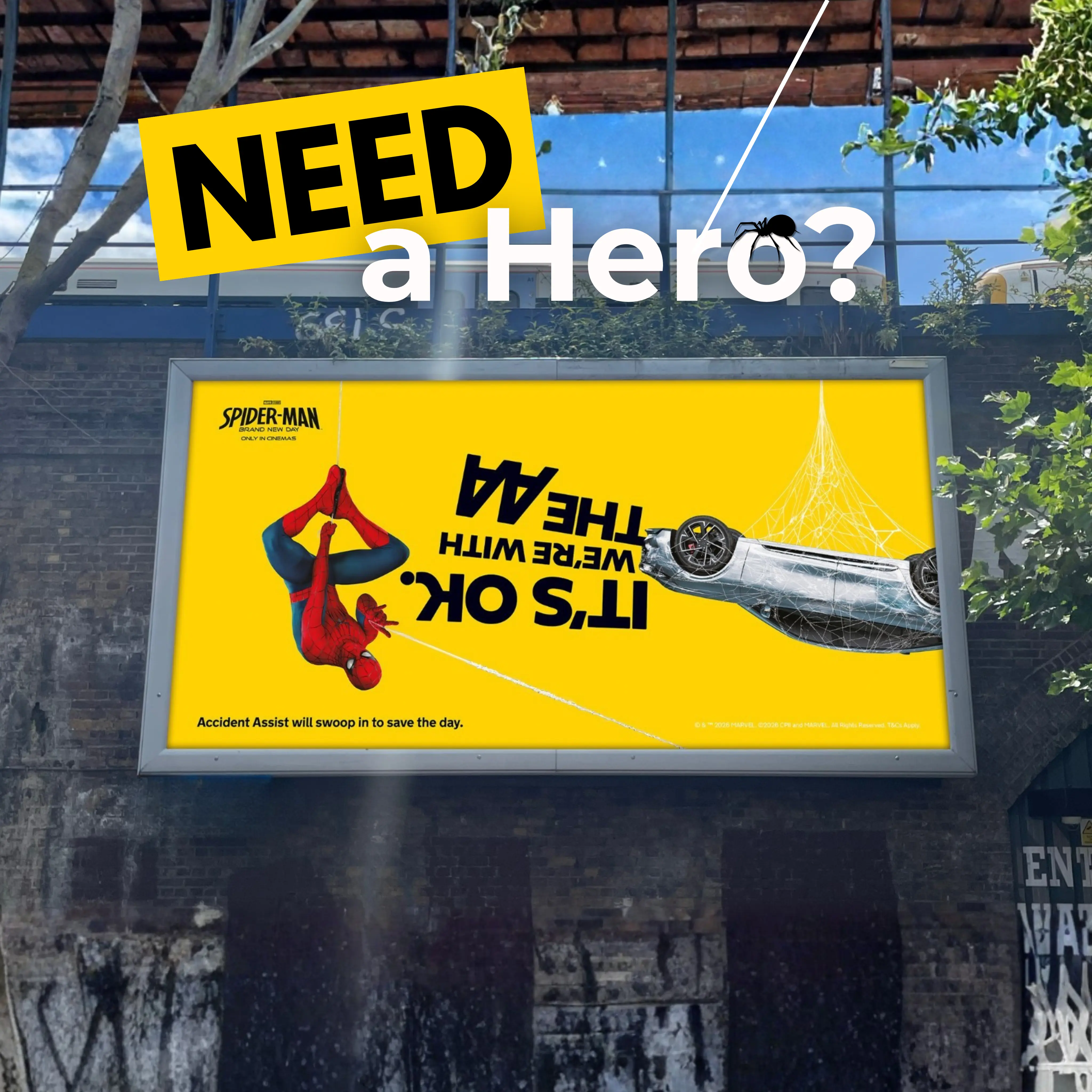 The AA Swings Into Summer With Spider-Man OOH Campaign