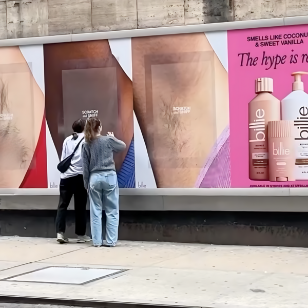 Billie Launches Scratch-and-Sniff Armpit Billboard Campaign