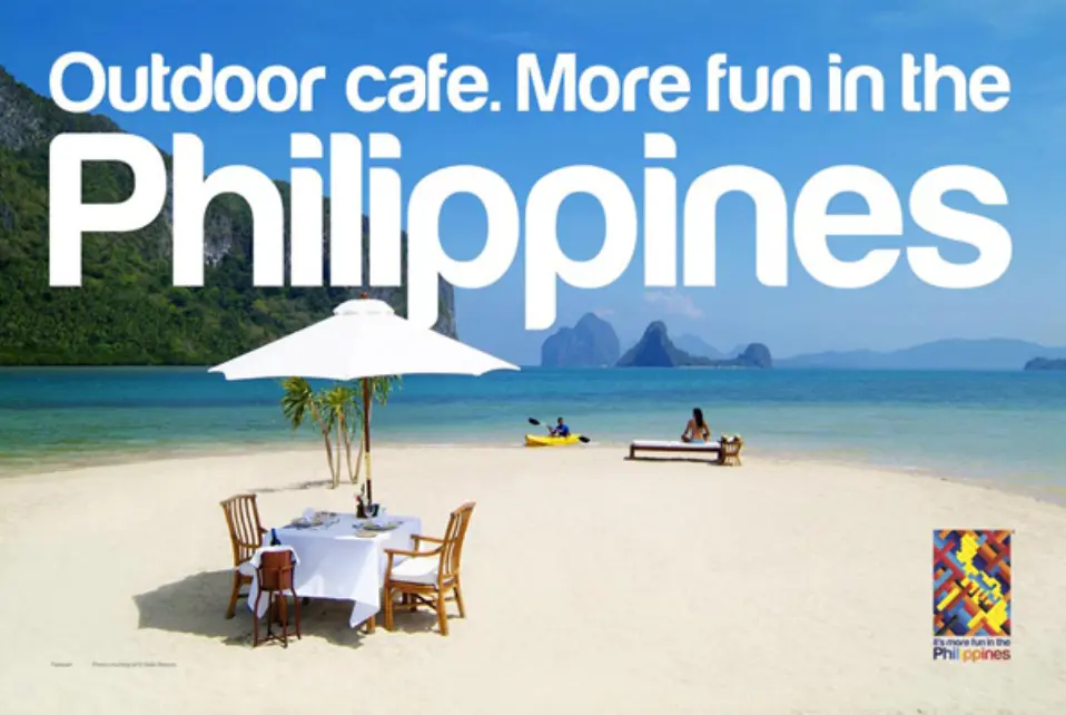 Outdoor Cafe. More Fun in the Philippines