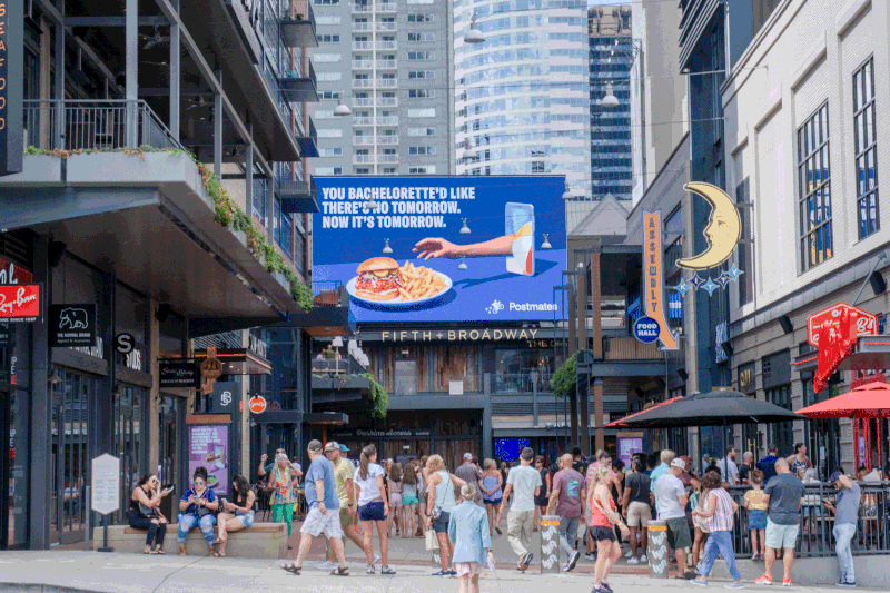 Ads from Postmate Billboard and Kiosk Advertising