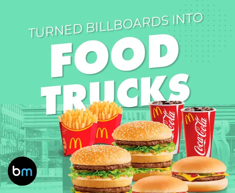 McDonald's Sweden Turned Digital Billboards Into Food Trucks
