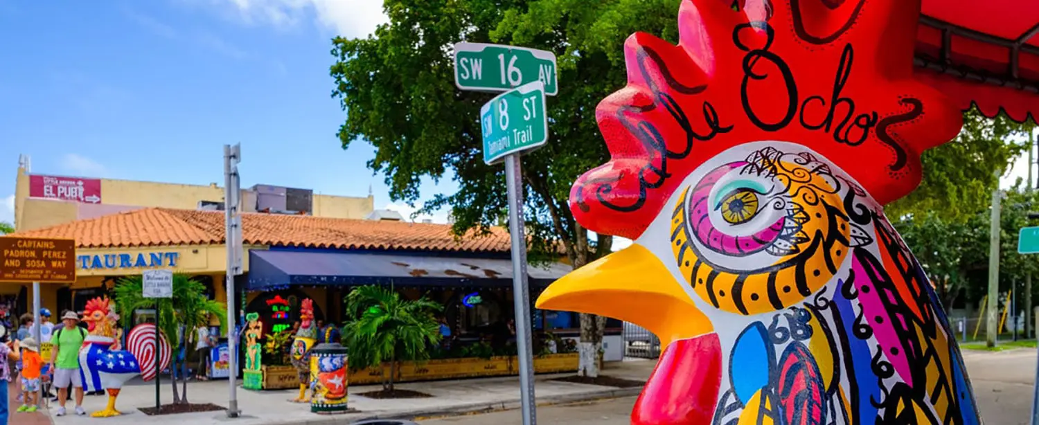 Calle Ocho, Little Habana at Miami, Florida