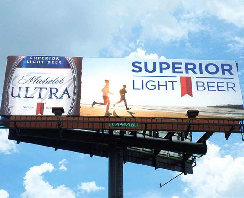 Billboard Advertising, Michelob Ultra, Superior Light Beer
