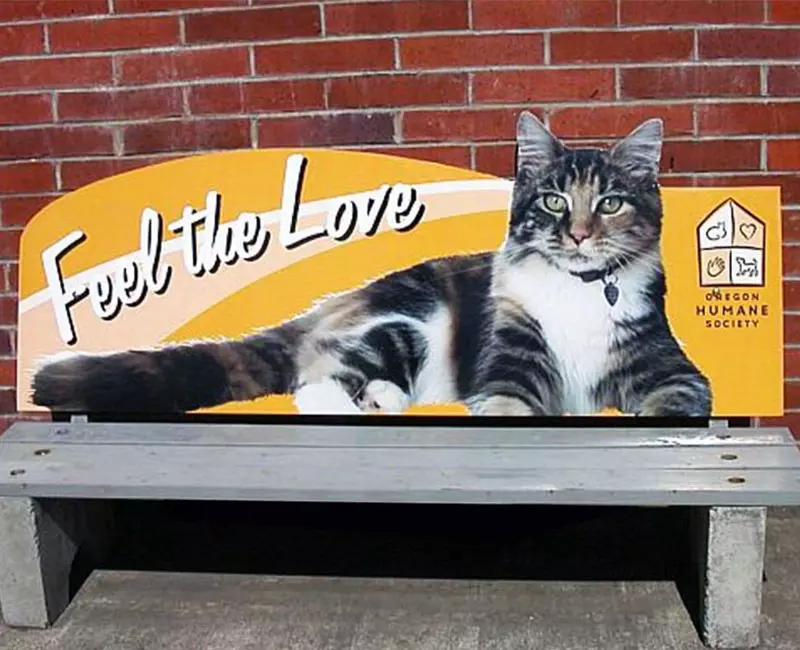 Bench Advertising, Feel the Love