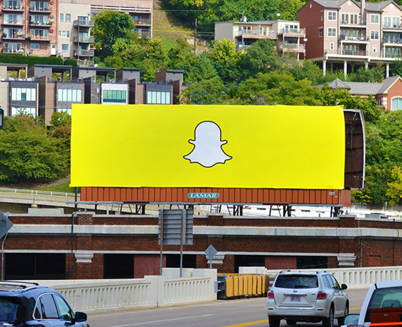 Billboard Advertising, Logo Snapchat