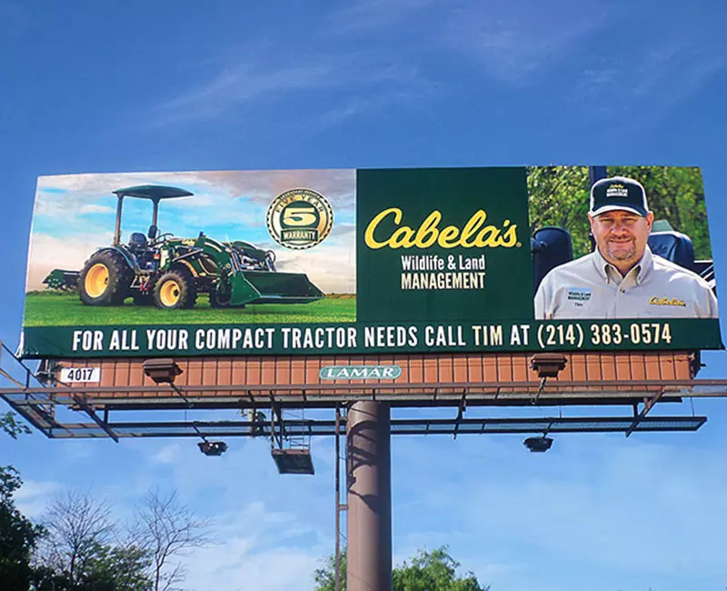 Billboard Advertising, Cabela's Wildlife & Land Management