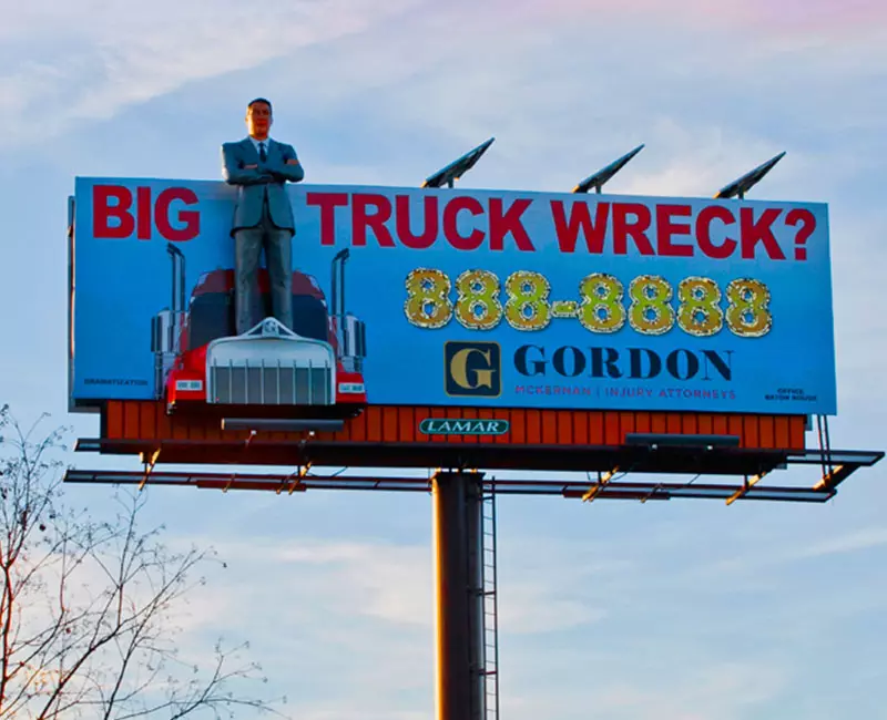 Billboard Advertising, Big Truck Wreck?, Call Gordon