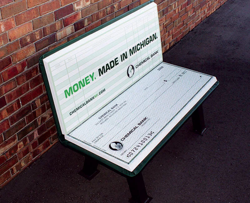 Transit Advertising for Chemical Bank, Money, Made in Michigan