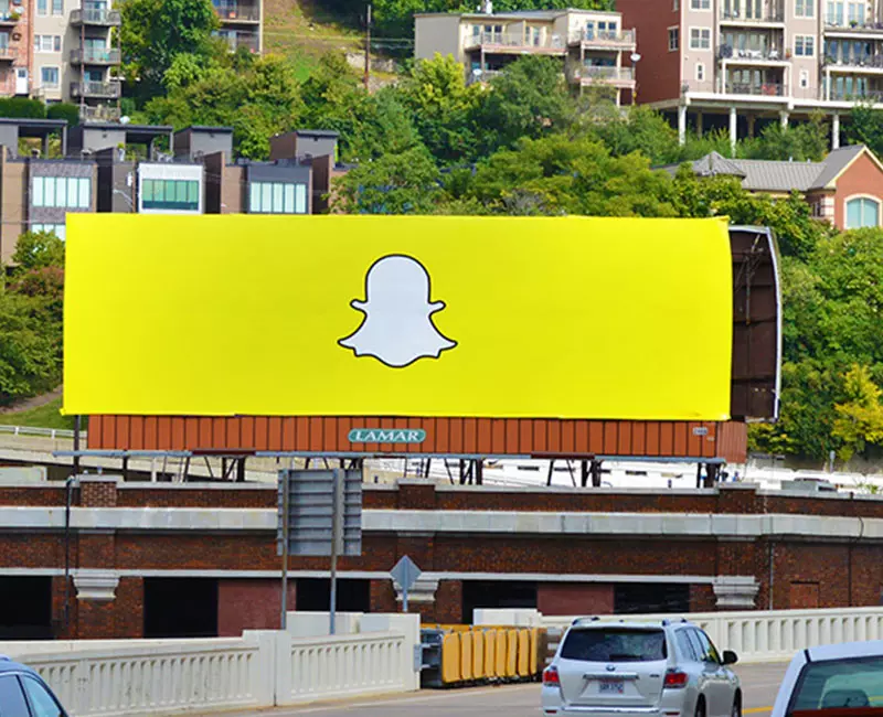 Billboard Advertising, Logo Snapchat