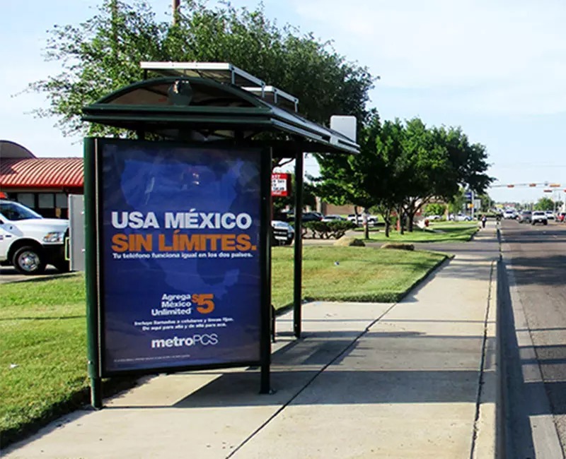 Bus Stop Advertising, Usa México Sin Limites