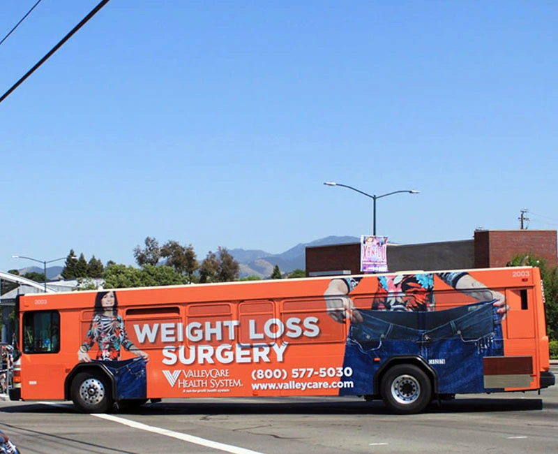 Bus Advertising for Valley Care Health System, Weight Loss Surgery