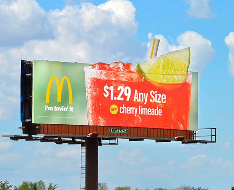 Billboard Advertising for Mcdonald's, New Cherry Limeade