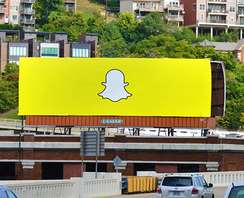 Billboard Advertising, Snapchat Logo