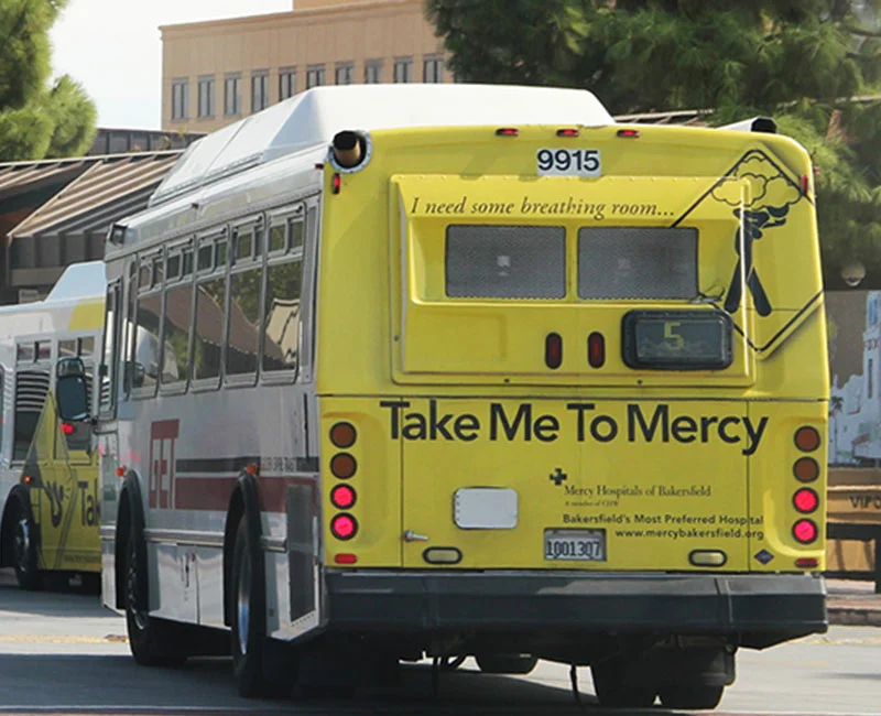 Bus Advertising, Take Me To Mercy, Mercy Hospital