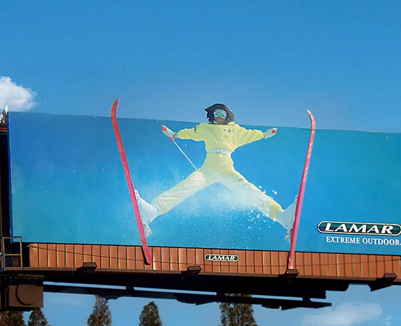 Billboard Advertising, Ski, Lamar, Extreme outdoor