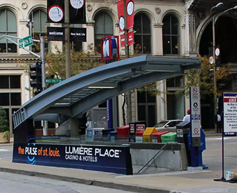Metro Entrance, the pulse of st.louis, Lumiere Place, Casino & Hotels