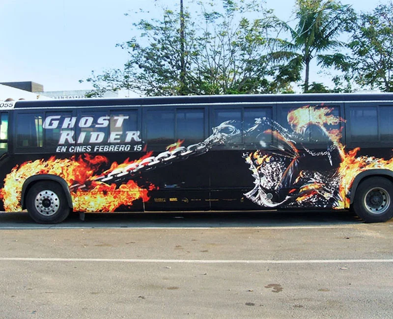 Bus Advertising, Ghost Rider, en cines Febrero 15