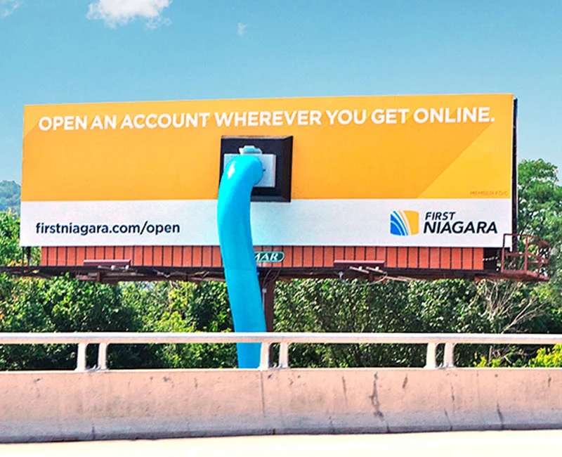 Billboard Advertising, Open an account wherever you get online, First Niagara