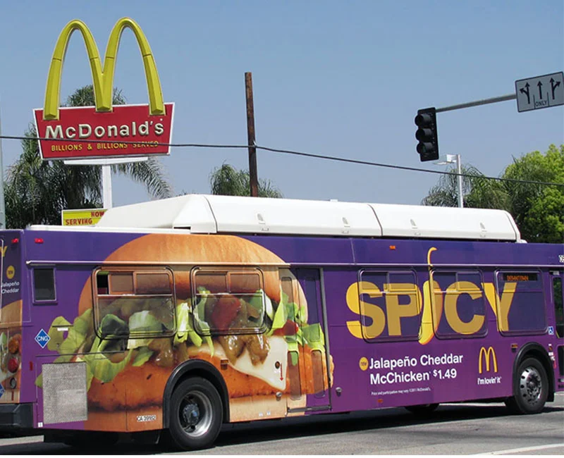 Bus Advertising, Mcdonald's, Spicy, Jalapeño Cheddar McChicken