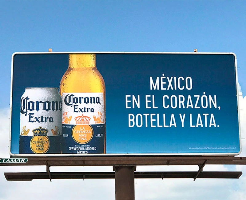 Billboard Advertising, Corona Extra, México en el Corazón 